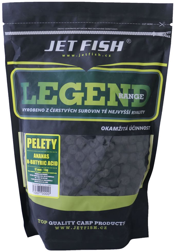 Jet Fish Pelety Legend Bioliver + Ananas/N-Butric Acid 12mm 1kg