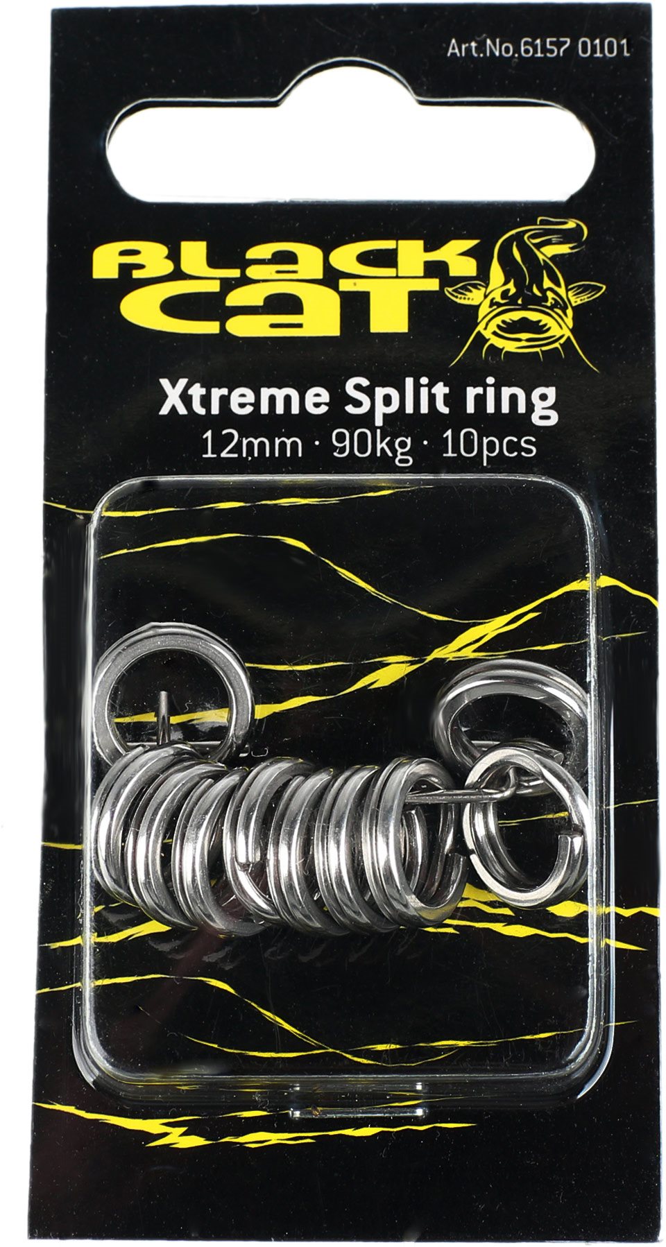 Black Cat Xtreme Split Ring 12mm 90kg 10ks