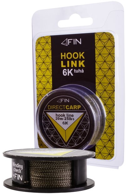 FIN Šňůra Hook Line 6K 25lbs 20m Zelená