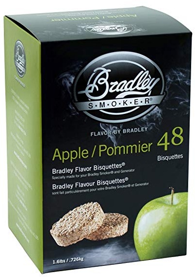BRADLEY SMOKER Brikety Jabloň 48 kusů
