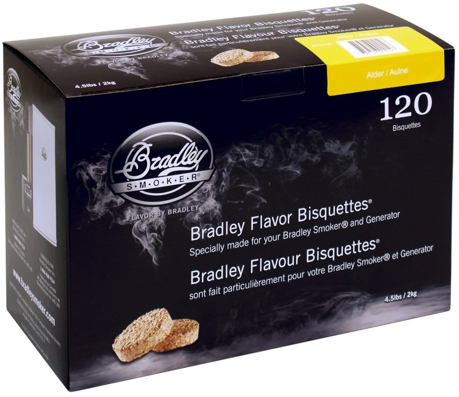 BRADLEY SMOKER Brikety Olše 120 kusů