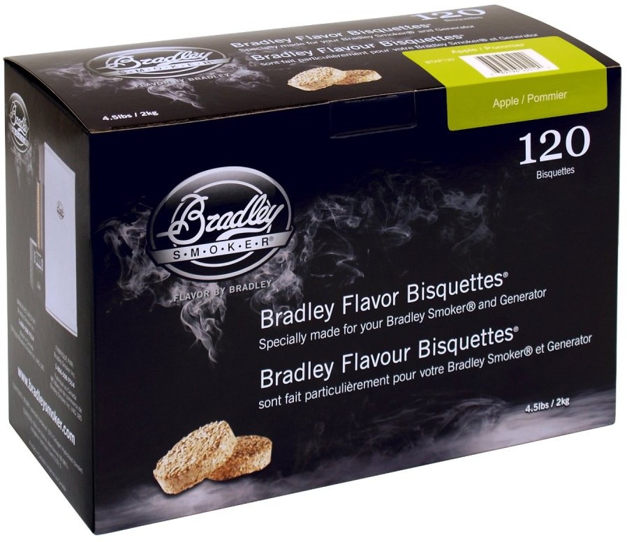 BRADLEY SMOKER Brikety Jabloň 120 kusů