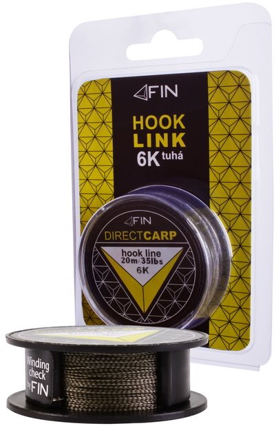 FIN Šňůra Hook Line 6K 35lbs 20m Zelená