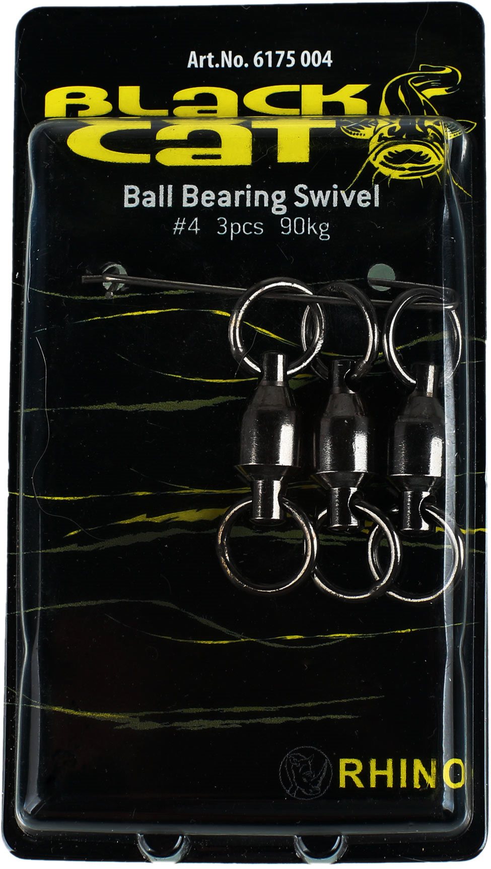 Black Cat Ball Bearing Swivel Velikost 4 90kg 3ks
