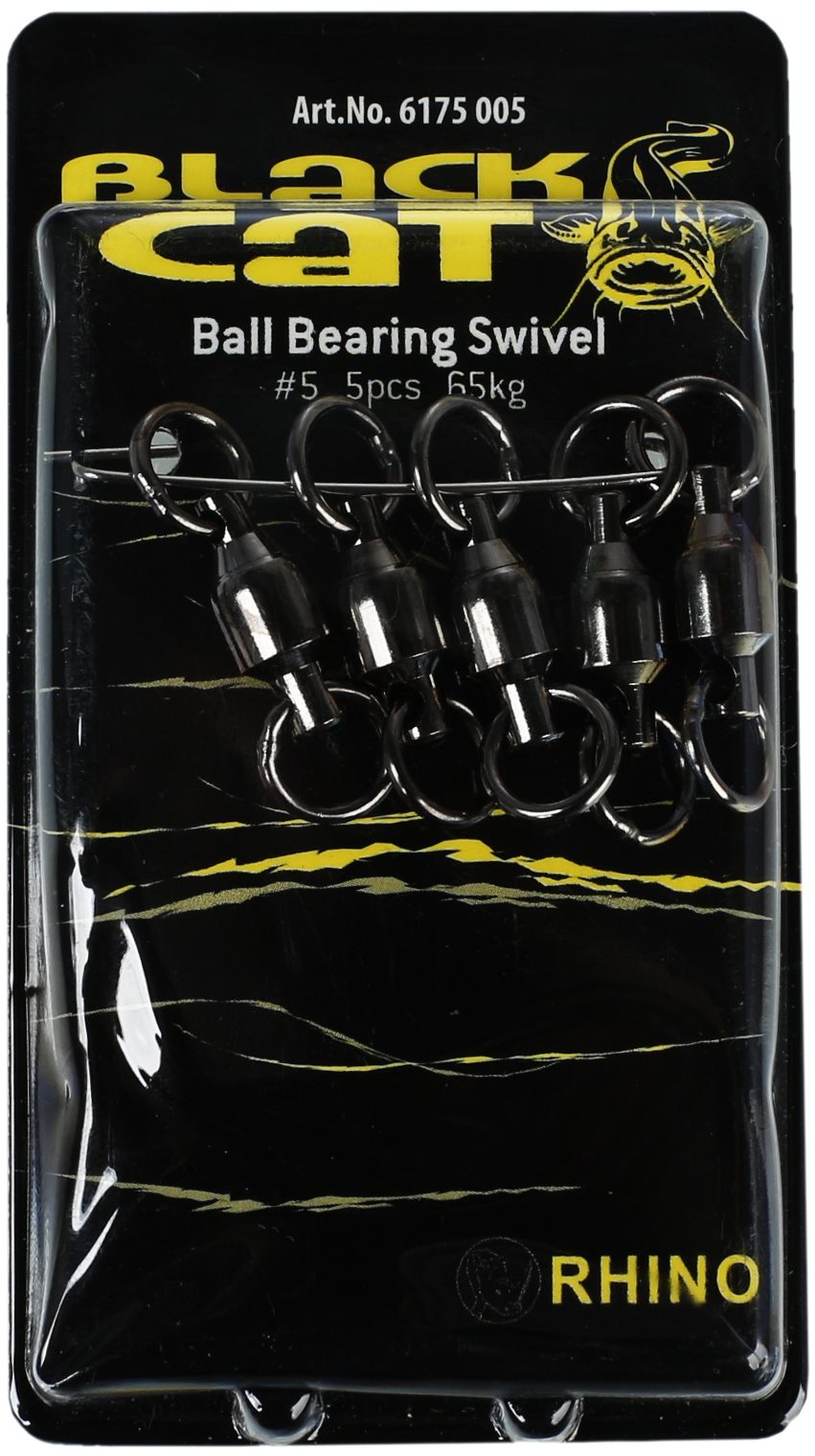 Black Cat Ball Bearing Swivel Velikost 5 65kg 5ks