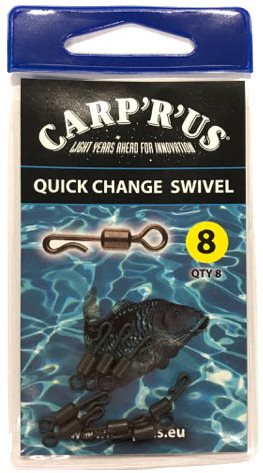 Carp´R´Us Quick Change Swivel Velikost 8 8ks