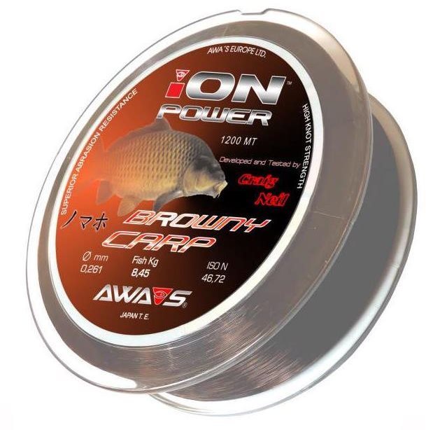 Awa Shima - Vlasec Ion Power Browny Carp 0,261mm 8,45kg 1200m