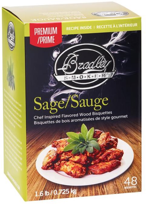 BRADLEY SMOKER Brikety Premium Sage 48ks