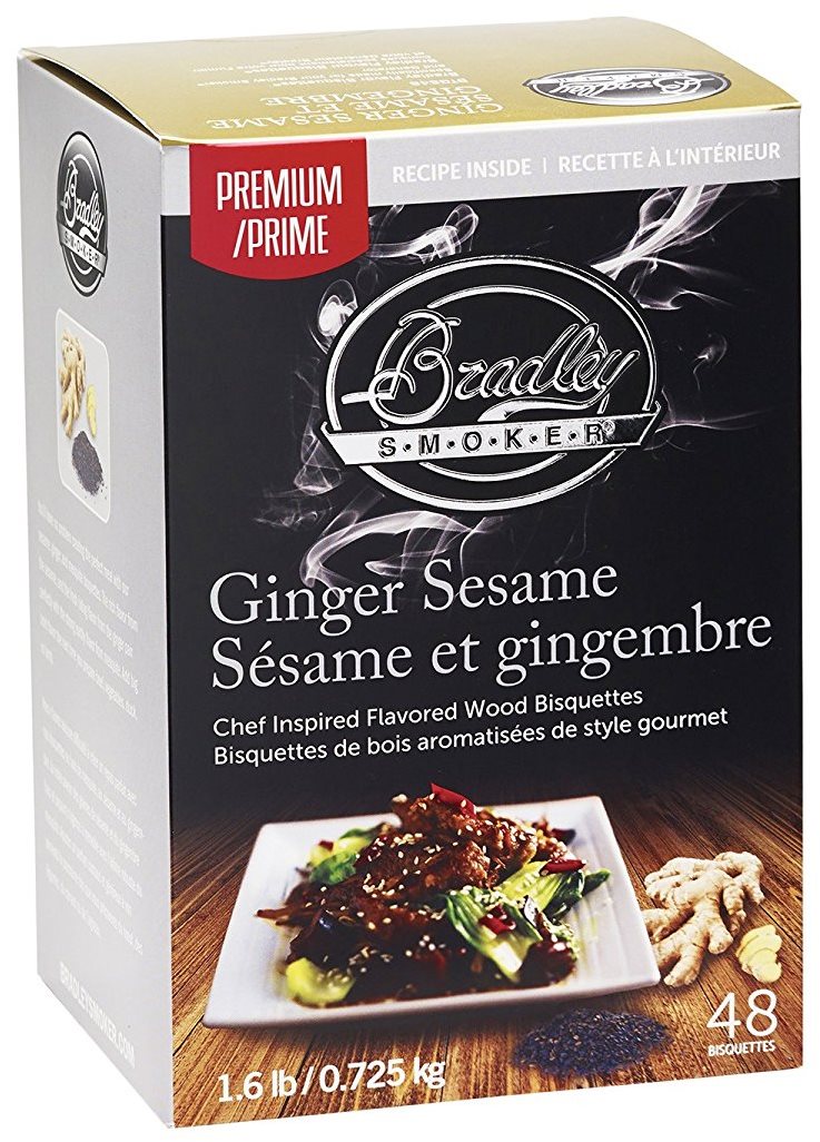BRADLEY SMOKER Brikety Premium Ginger Sesame 48ks