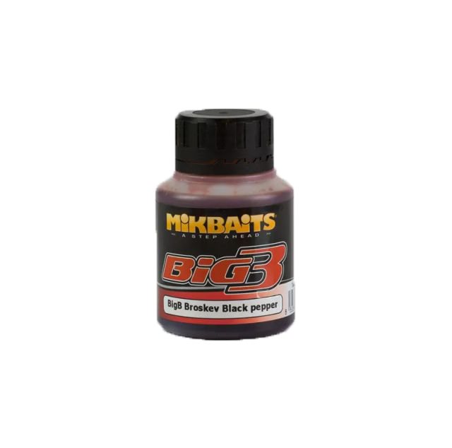 Mikbaits BiG Ultra dip BigB Broskev Black pepper 125ml