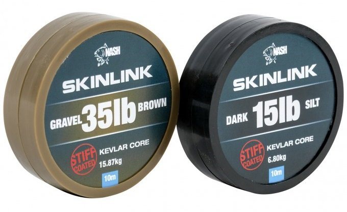 Nash SkinLink Stiff 35lb 10m Dark Silt