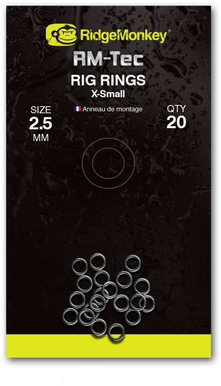 RidgeMonkey RM-Tec Rig Rings X-Small 2,5mm 20ks