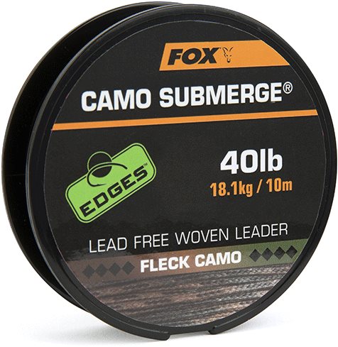 FOX - Šňůra Camo Submerge Lead Free Leaders 18,1kg 40lb 10m Fleck Camo