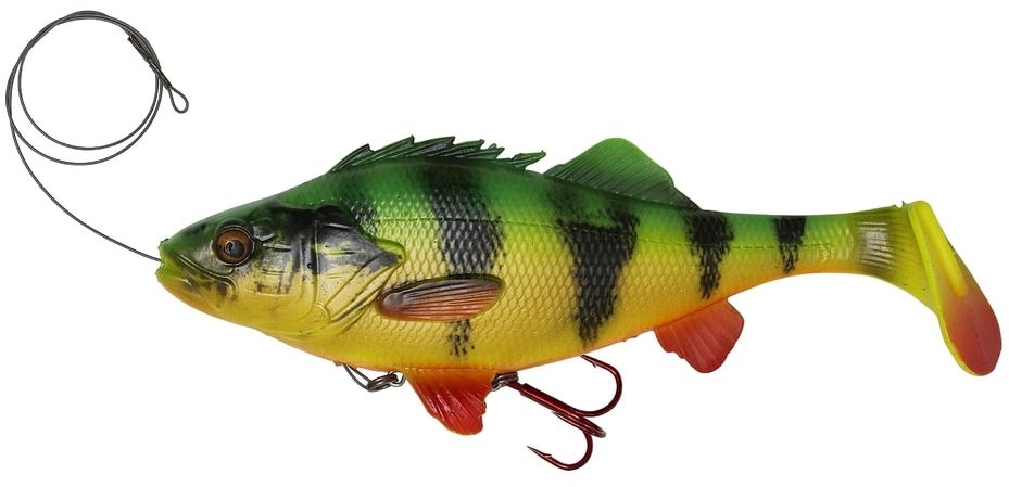Savage Gear 4D Perch Shad (Line Thru) 20cm 100g SS Firetiger