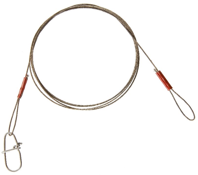 Cormoran 7x7 Wire Leader - Loop and Corlock Snap Hook 6kg 60cm 2ks