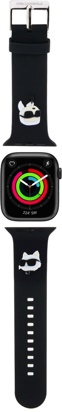 Karl Lagerfeld Karl and Choupette Head NFT pro Apple Watch 42/44 Black