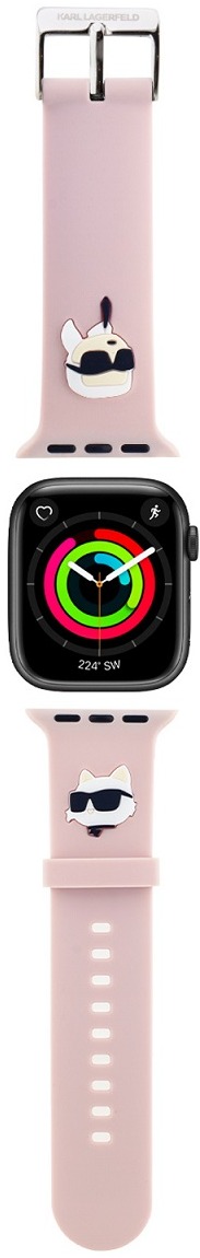 Karl Lagerfeld Karl and Choupette Head NFT pro Apple Watch 38/40/41 Pink