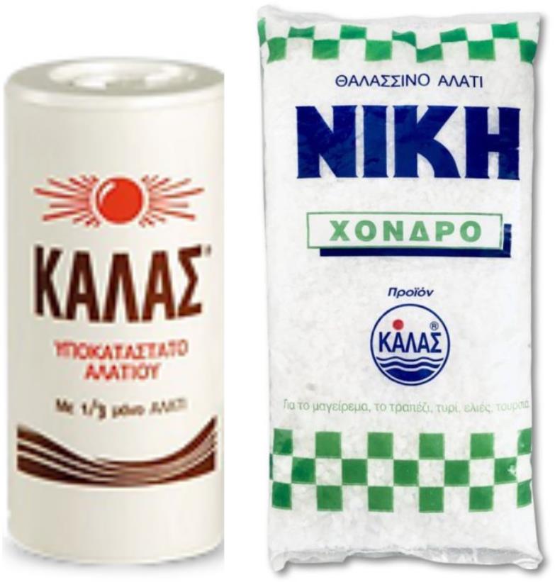KALAS Jemná 250 g, obsahuje jen 1 / 3 soli + NIKI Hrubá jodizovaná 1 kg