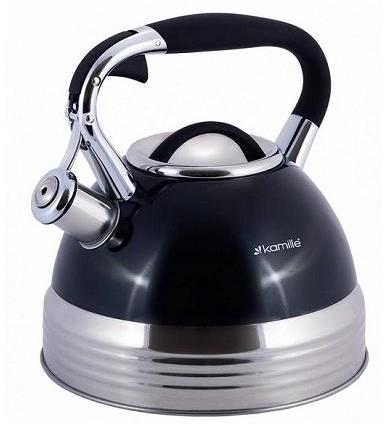 Kamille 0696 BL Čajová konvice nerez 2,7 l s píšťalkou