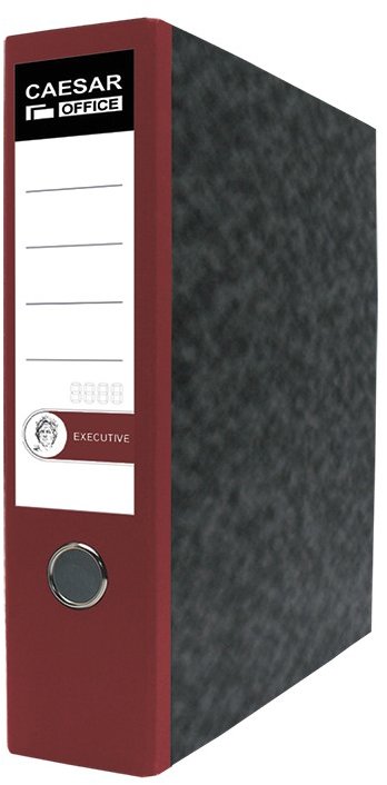 CAESAR OFFICE Executive A4 80 mm, červený hřbet