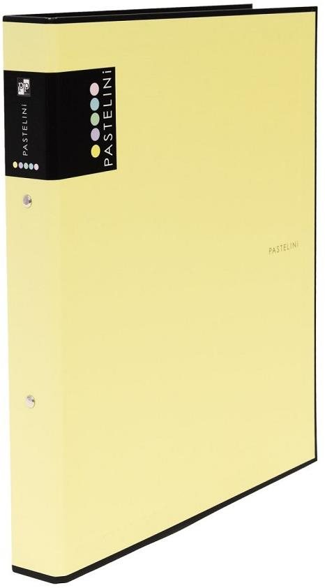Karton P+P Pastelini A4 lamino R25 2kroužek, žlutý - kvalitní šanony a pořadače pro kancelář a domácnost.