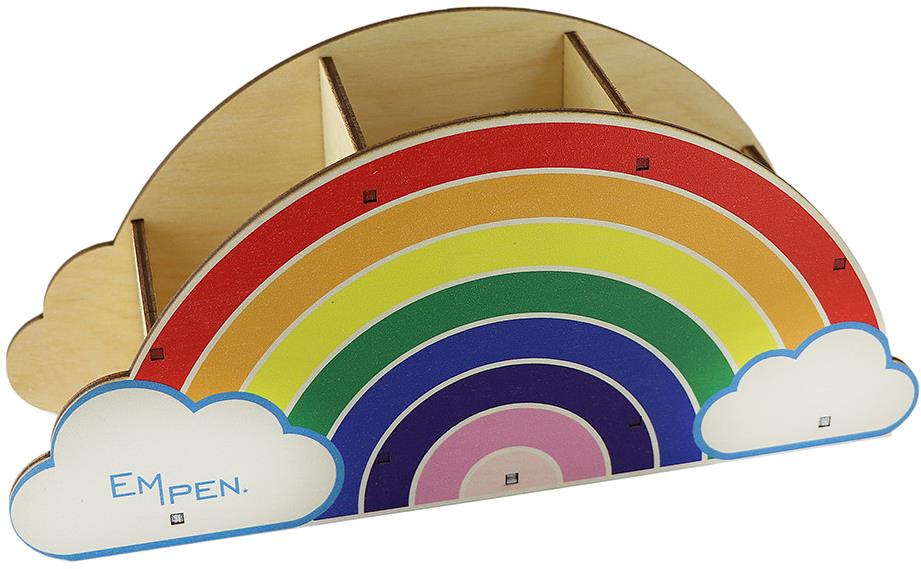 Dětský dřevěný stojánek MPM Quality Rainbow