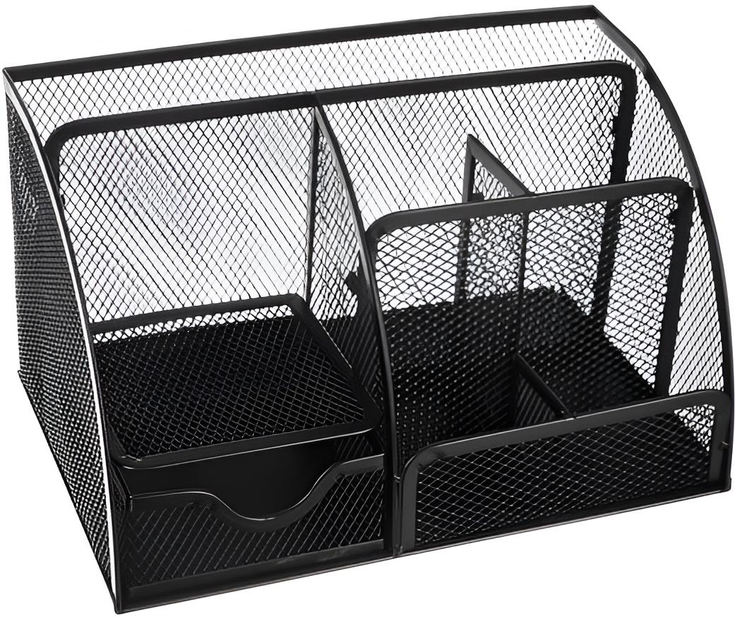 ISO 15987 Drátěný stolní odkladač, multifunkční, černý