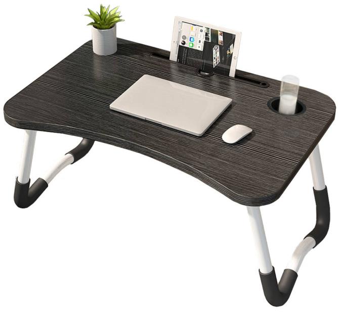 Verk Skládací stolek pod notebook - 60 × 27 × 40 cm - černý