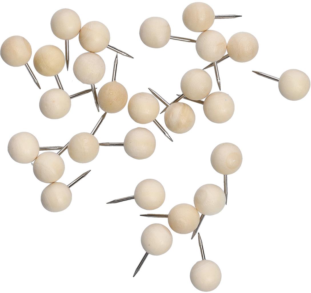 ZELLER Připínáčky 25 ks, dřevěné