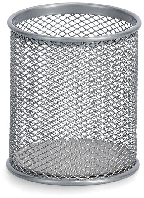 Zeller Stojánek na tužky kovový stříbrný 8 × 9,5 cm