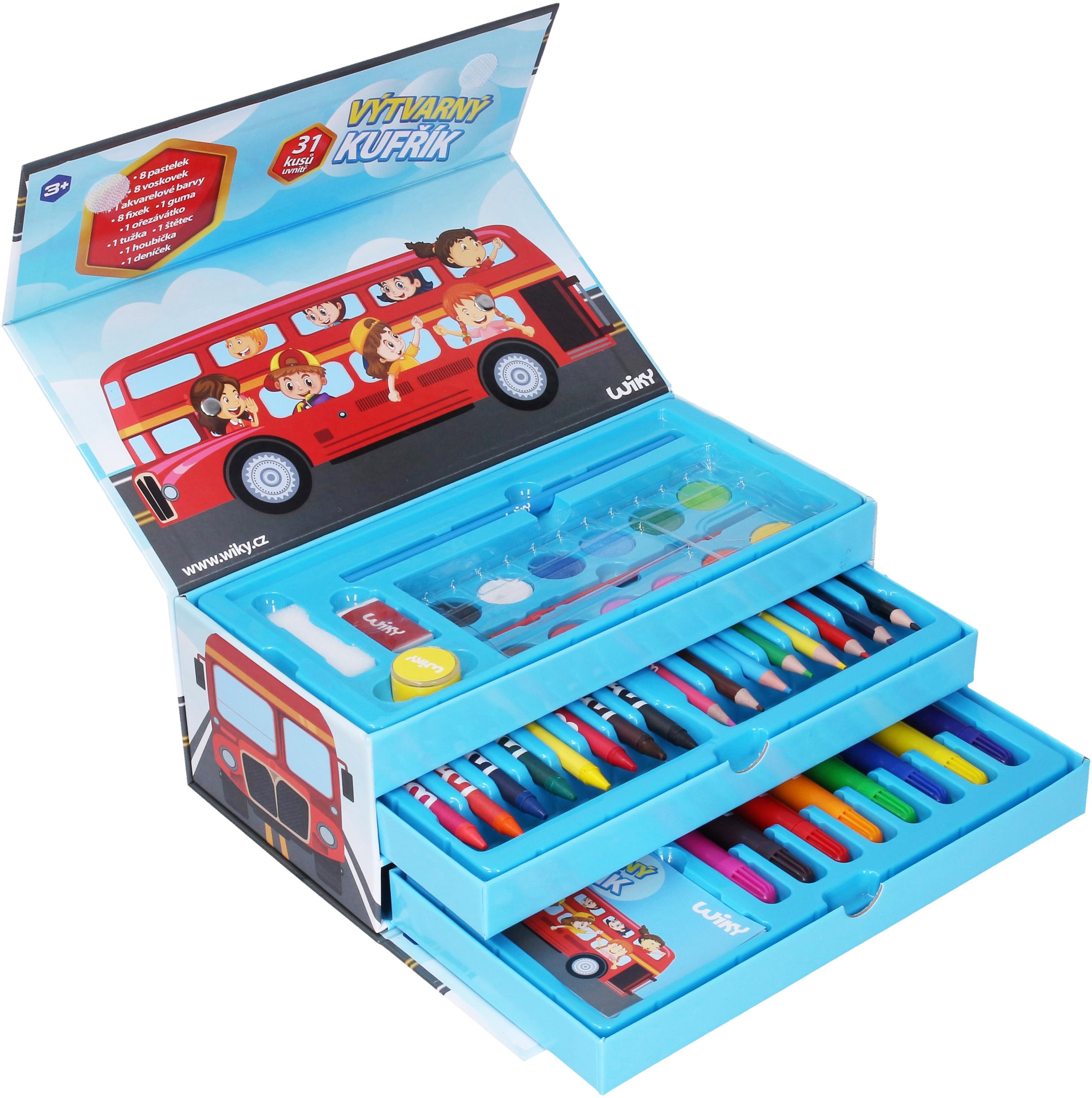Wiky Kufřík výtvarných potřeb 31 ks