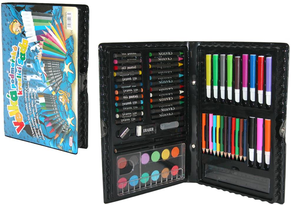 Wiky Kufřík výtvarných potřeb 67 ks – moře