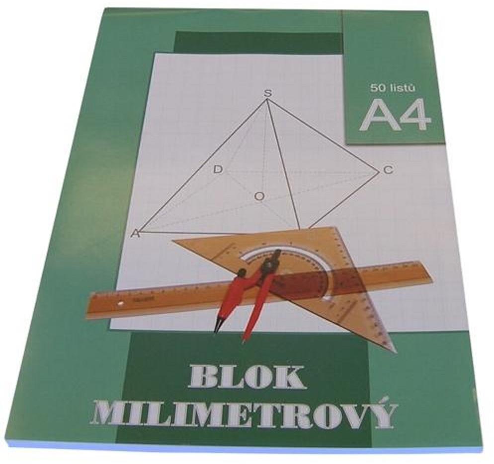 STEPa Milimetrový papír A4/50 listů, blok