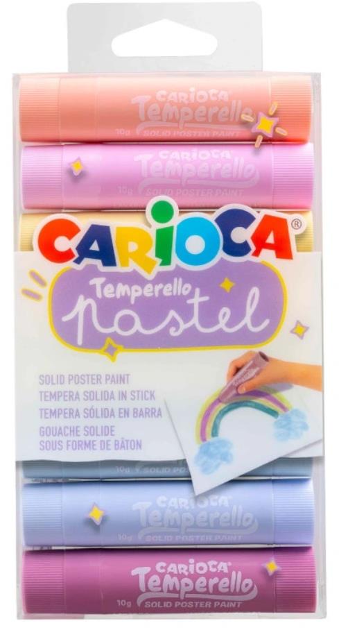CARIOCA v tyčince Pastel, 8 ks - kvalitní výtvarné potřeby