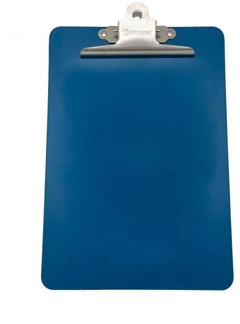 Detekovatelná plastová podložka A4 s clipem modrá