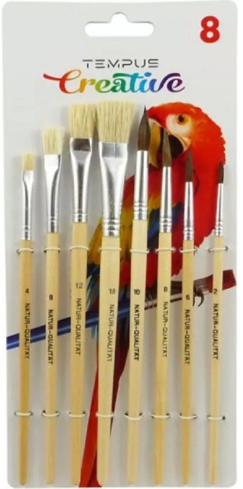 Kulaté a ploché tempery - sada 8 ks