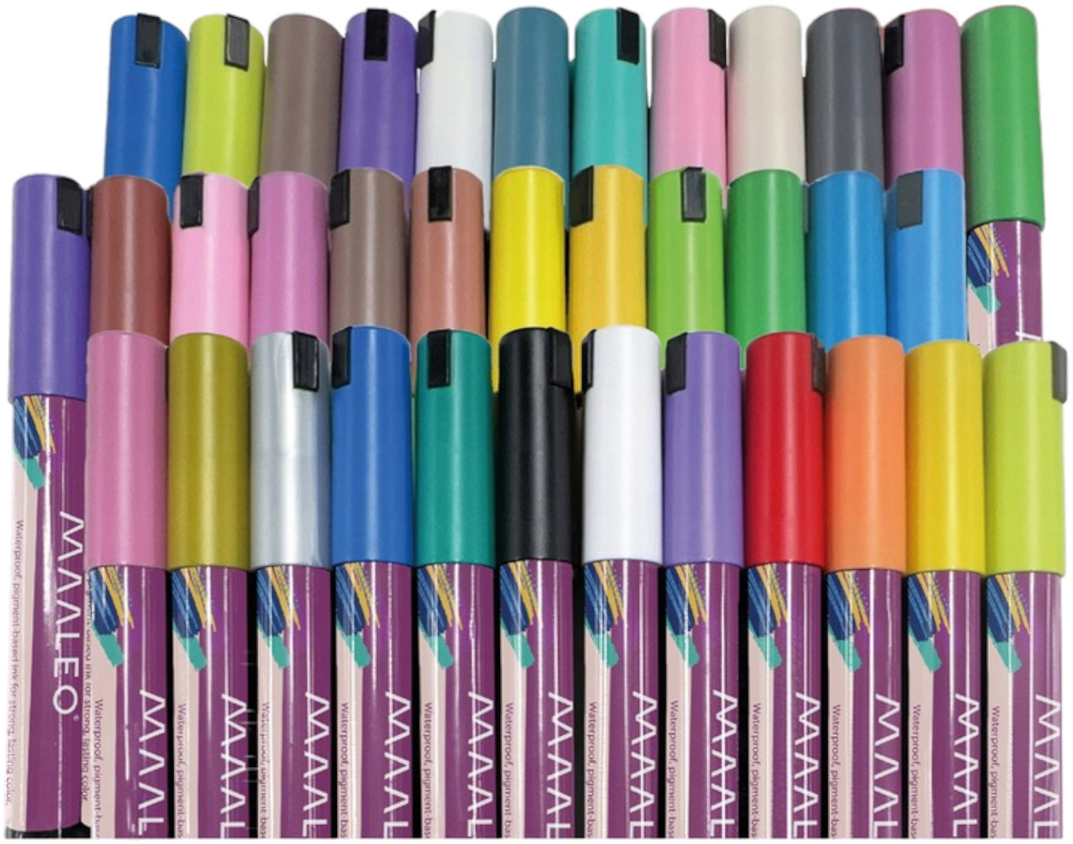 Sada 36 ks akrylových fixů a popisovačů od Maaleo