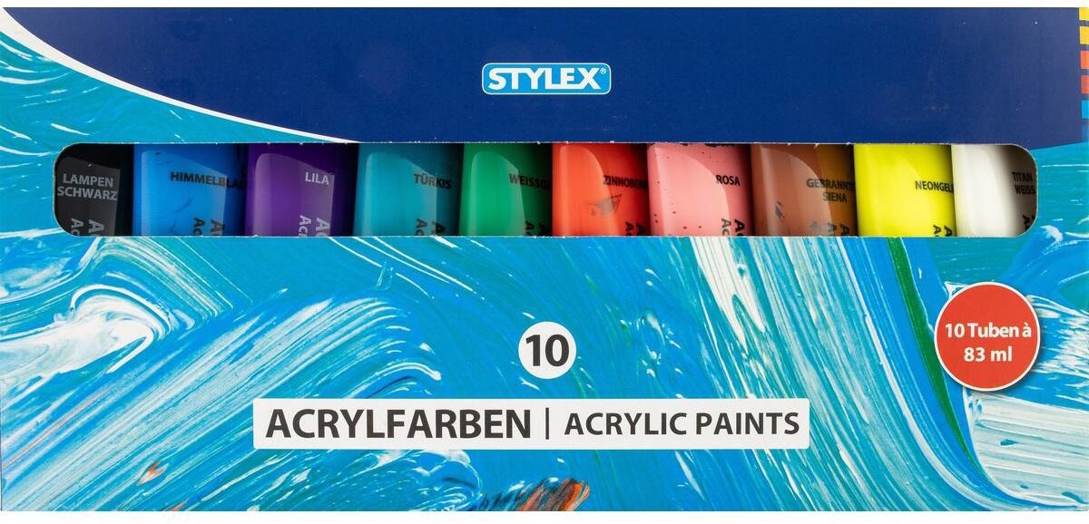 Stylex Sada 10 barev - 10 různých barev pro vaše kreativní projekty