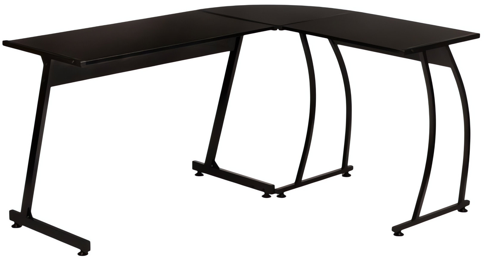 Rohový psací stůl ModernHome PJJCT0136 v černé barvě