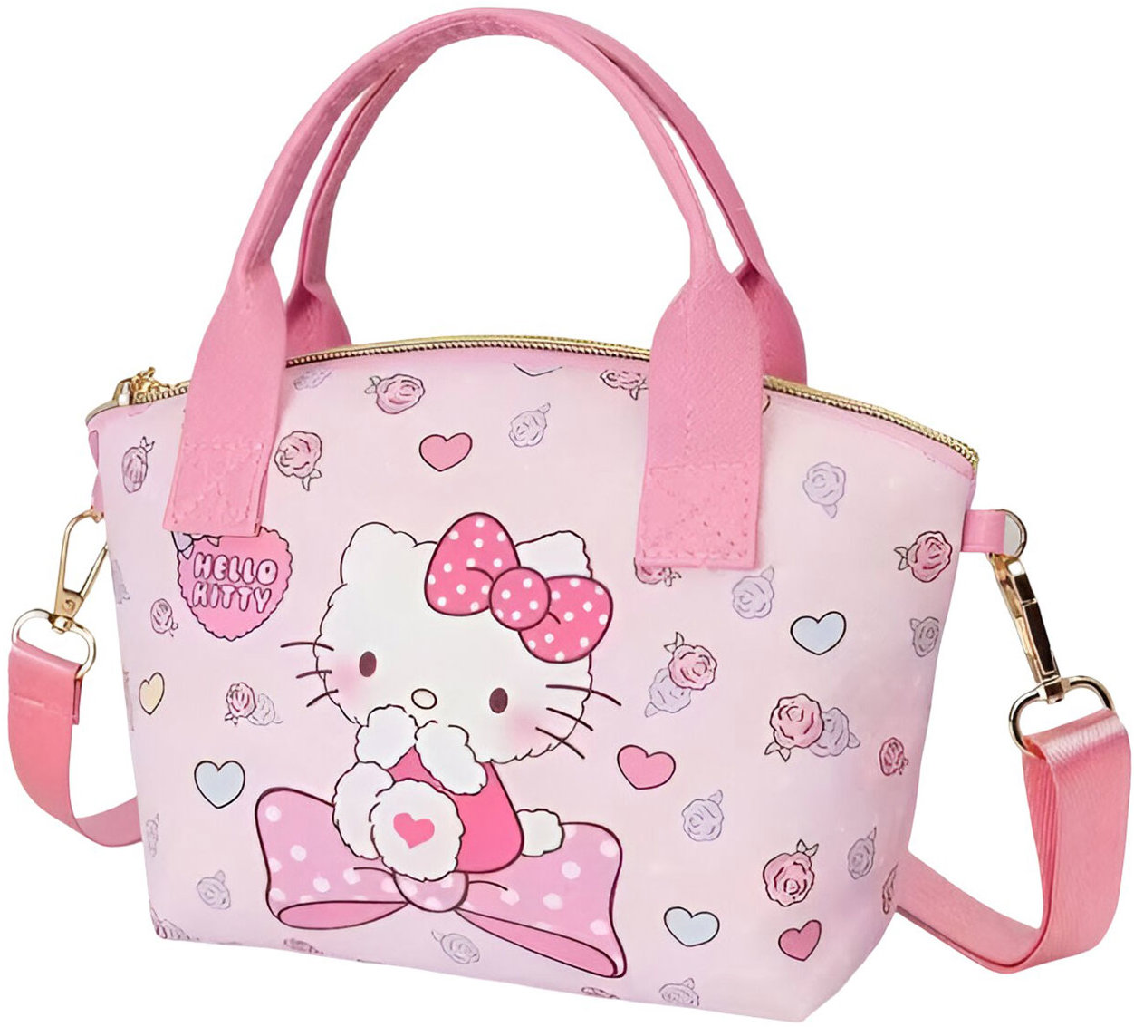 Růžová dívčí kabelka Cerda s motivem Hello Kitty