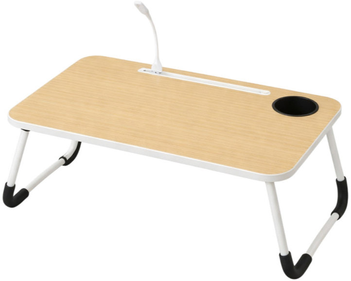 Skládací stolek na notebook s lampičkou a ventilátorem od ModernHome