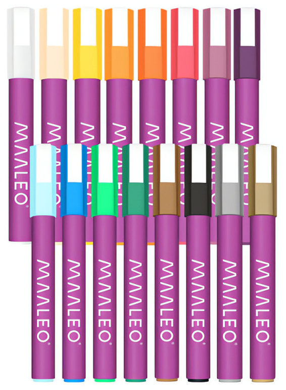 MAALEO 27051 akrylové - sada 16 barev
