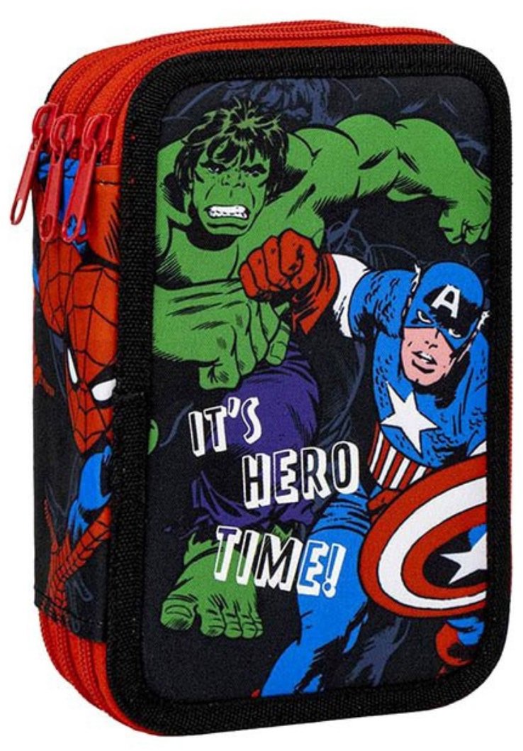 CERDA Třípatrový penál Avengers Hero Time vybavený