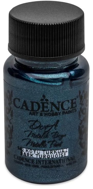 Cadence Metalická 50 ml, tmavá tyrkysová