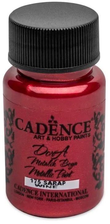 Akrylová barva Cadence Metalická 50 ml, vínová