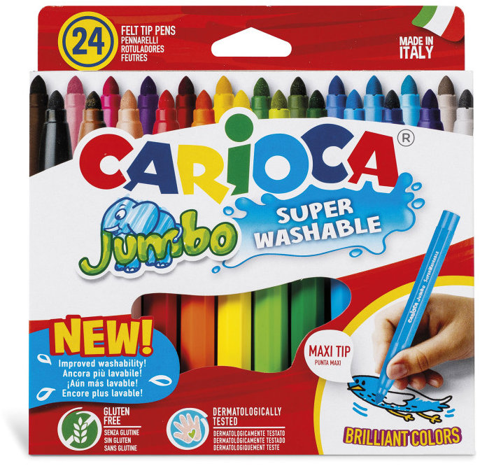 CARIOCA Jumbo omyvatelné, 24 ks