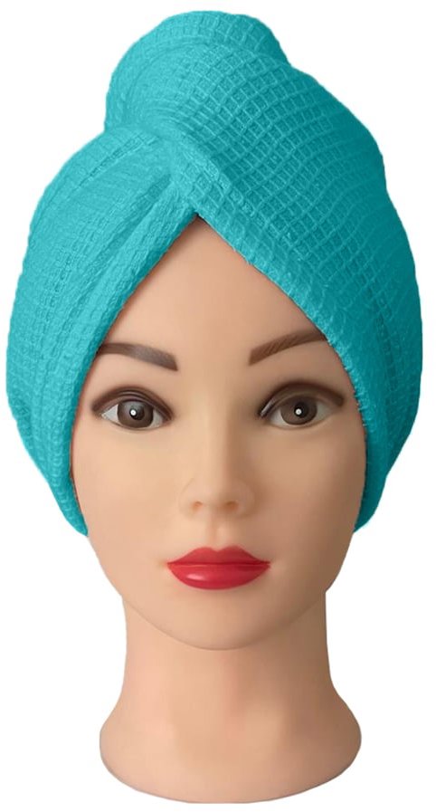 Kaptan Turban na vlasy vafle, tyrkysový
