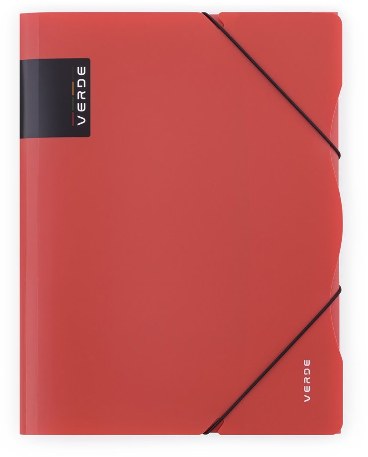 KARTON P+P Verde sloha s gumou A4 PP cihlová