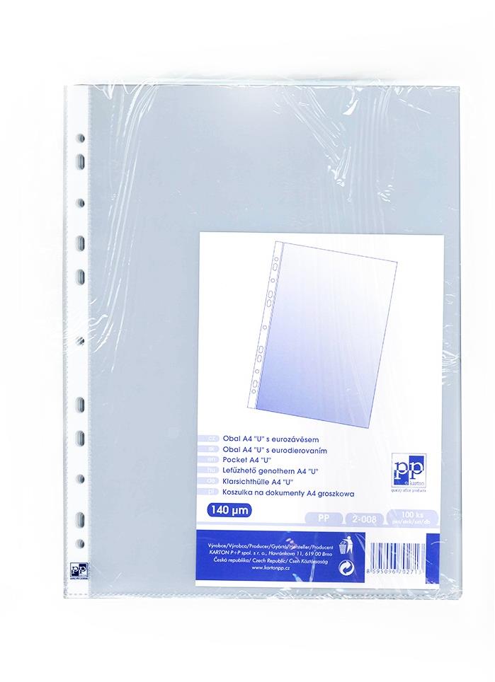 Karton P+P Prospektový obal A4 PP hladký s eurozávěsem