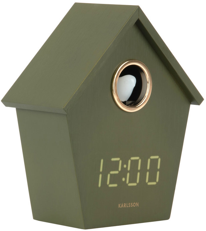 Karlsson Stolní kukačkový digitální budík 6124GR 15cm